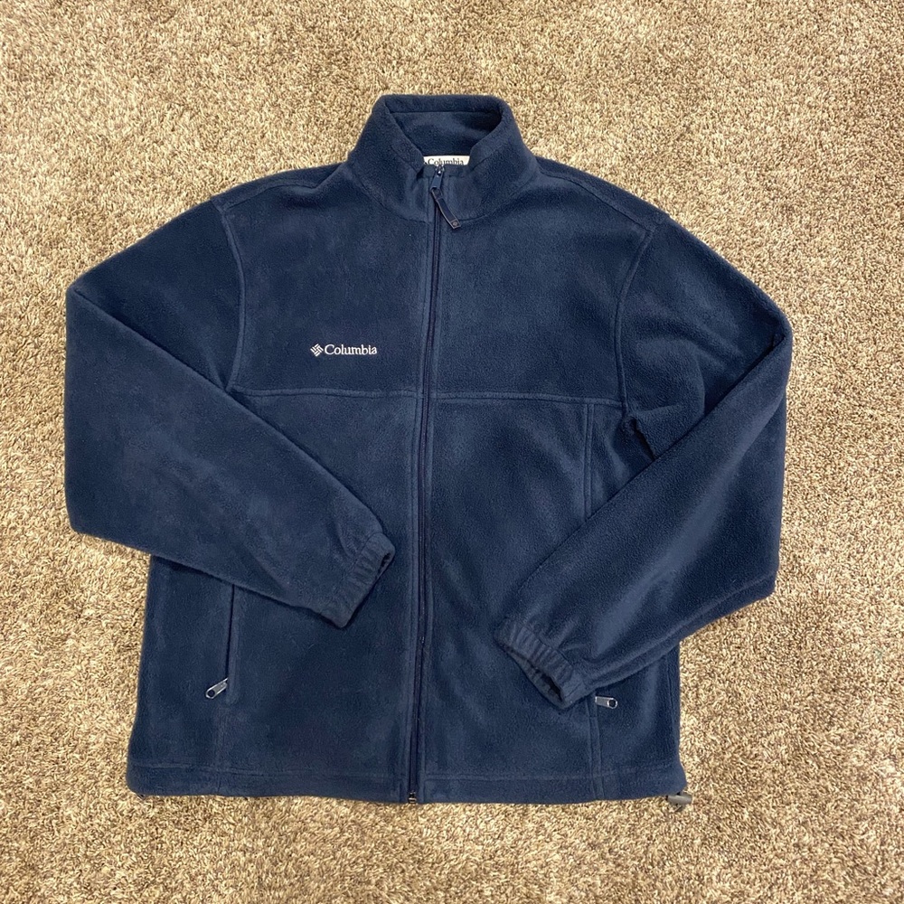 Columbia Navy Full-Zip Fleece Jacket